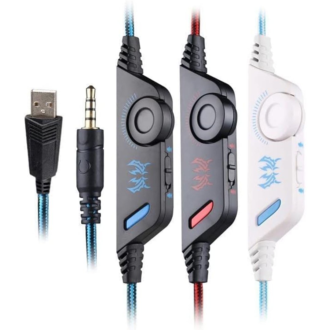 • سماعة رأس للألعاب مزوده بمايكروفون و إضاءة LED - الصورة 3