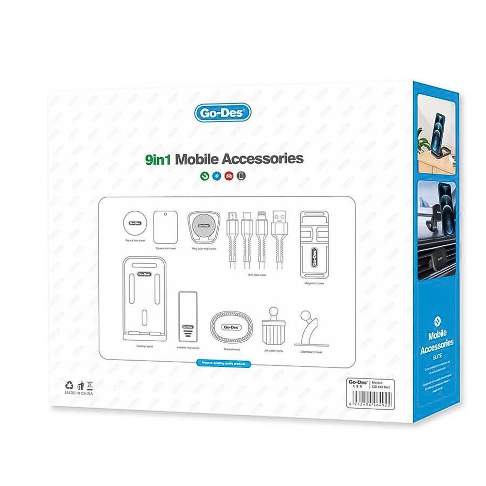 مجموعة اكسسورات الجوال 9 في 1 - الصورة 4