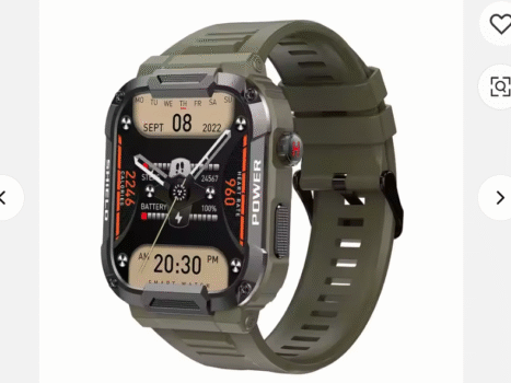 • YiQunGO MK66 Multi sports Algorith AI voice BT Mud proof IP68 Waterproof High Low Temperature proof swimming Tac watch