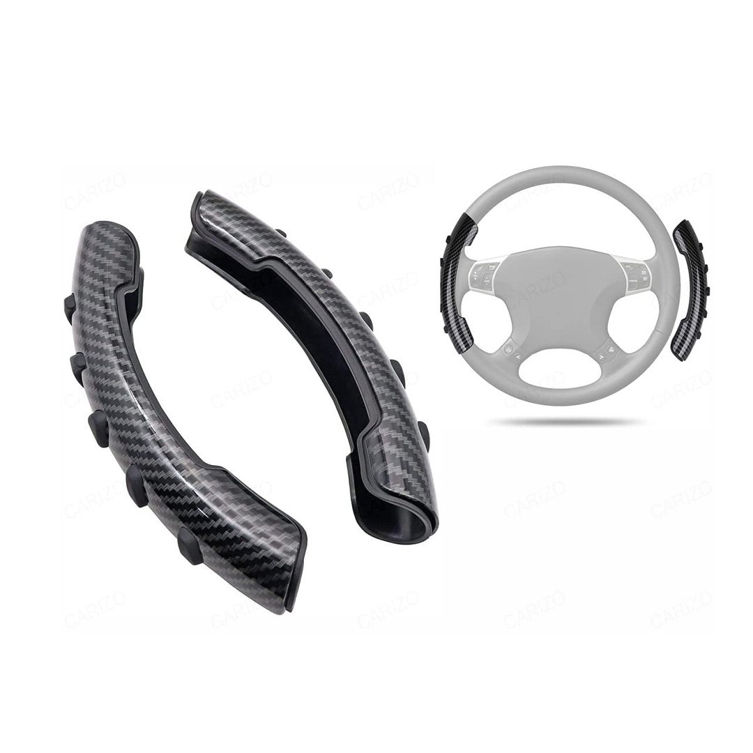 • غطاء عجلة قيادة السيارة من ألياف الكربون والسيليكون المضاد للانزلاق - الصورة 5