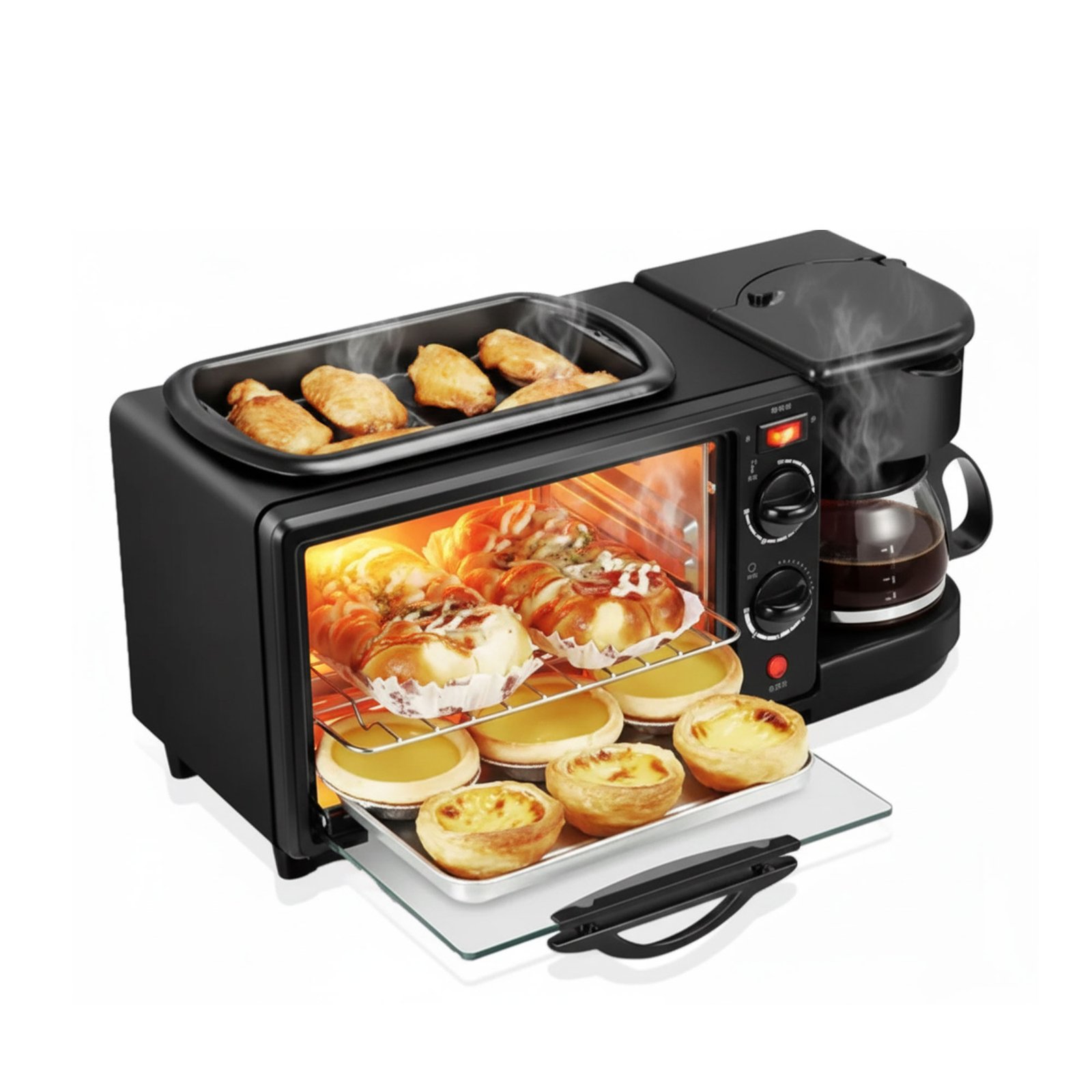 عرض مكنسة جاف و رطب 10 لتر من دينكس بضمان عامين + • مبرد ودفاية ومجفف 3 في 1 + ميكروويف و قلاية و صانعه قهوه - الصورة 4