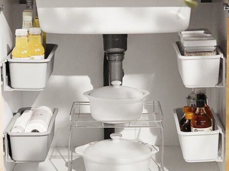 • صندوق تخزين المطبخ مثبت على الحائط