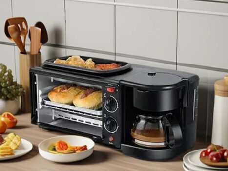 ميكرويف و قلاية و صانعه قهوه نيو جولد كريست بضمان عامين