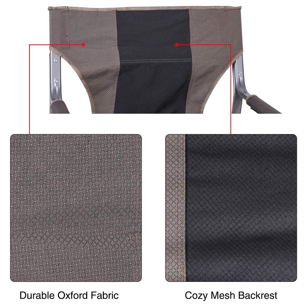 عرض حبتين كرسي بمسند قابل للطي للتخييم - الصورة 2