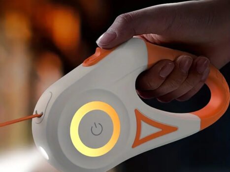 • طوق حيوانات طويل ممتد 5 متر