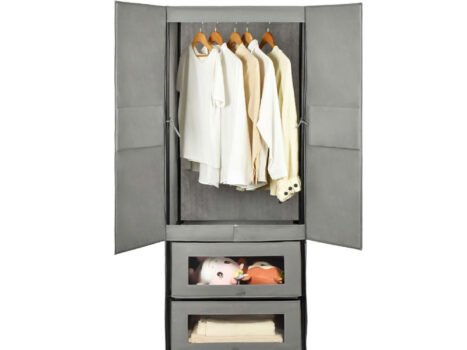 خزانه ملابس مع رفين تخزين الحديثه