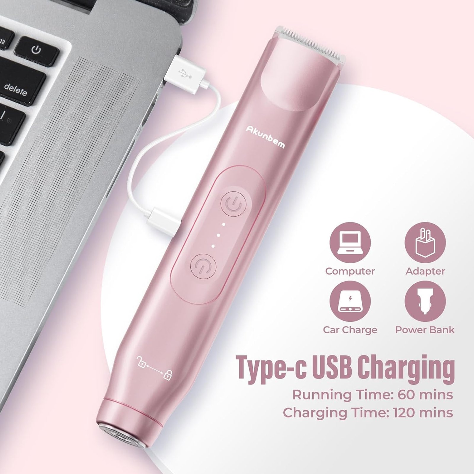 ماكينة حلاقة كهربائية 2 في 1 للنساء - الصورة 5