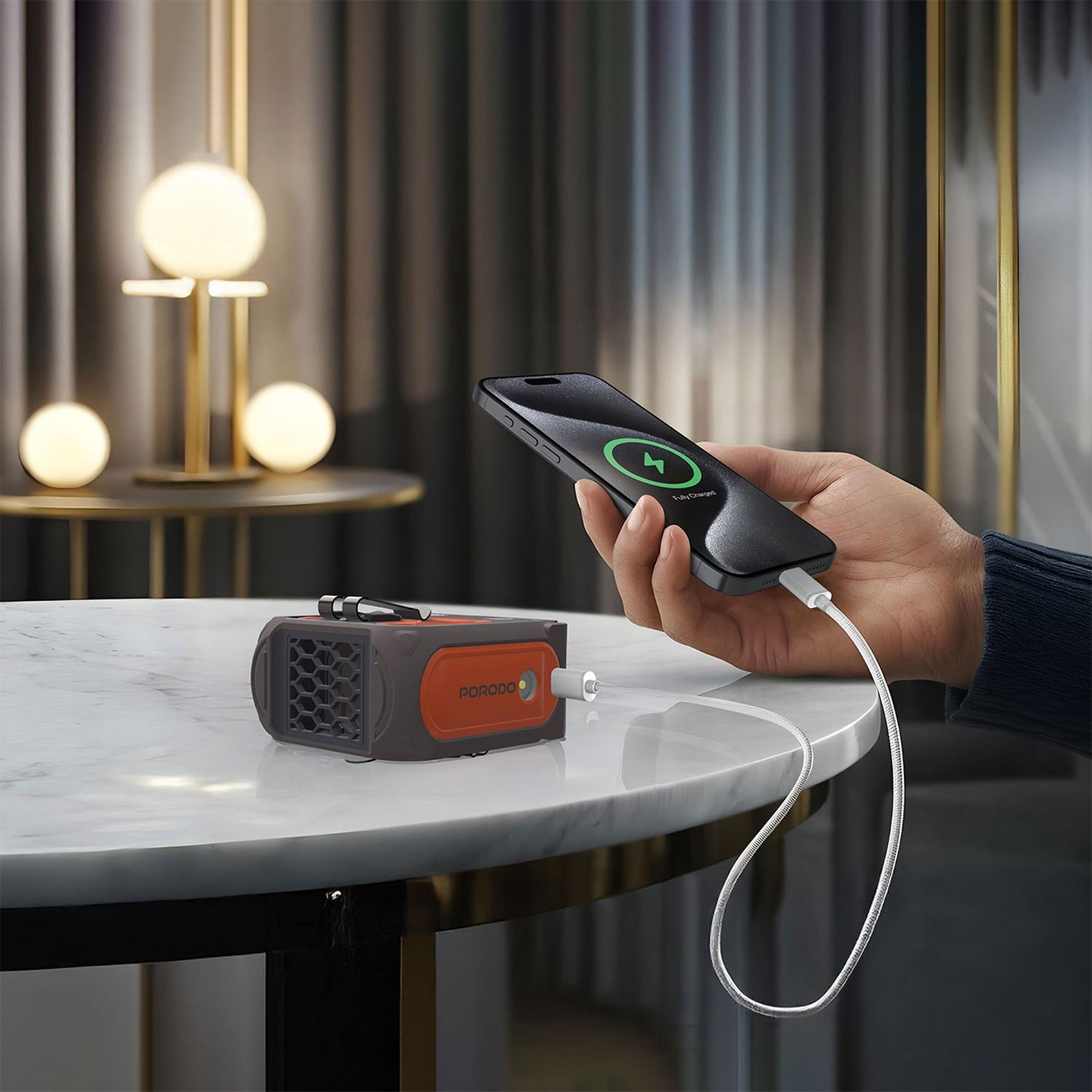 مروحة محمولة وبور بانك - الصورة 2