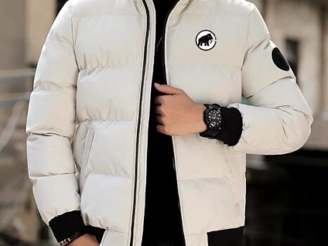 • معاطف بياقة قائمة للرجال