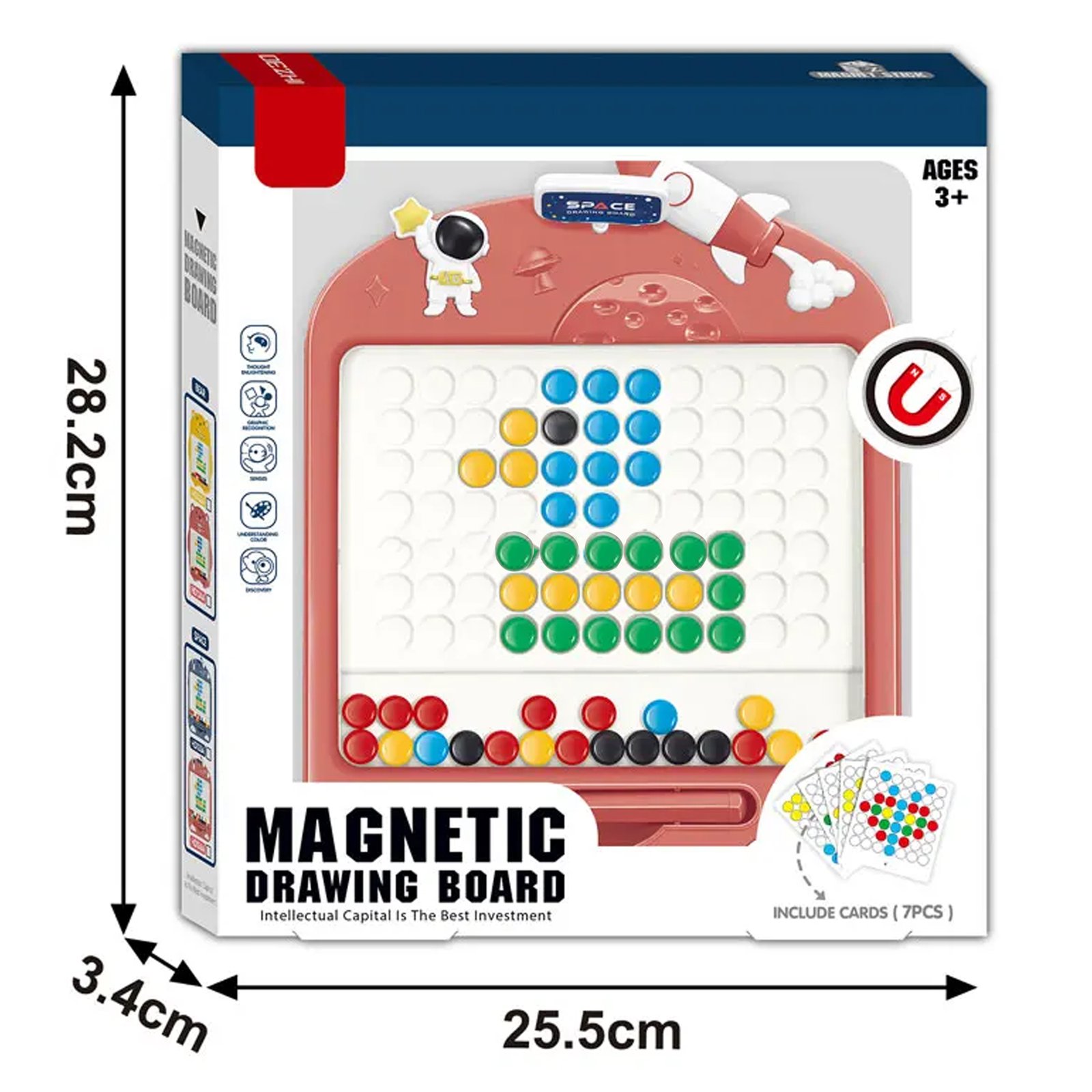 لوحة رسم مغناطيسية 2 في 1 - الصورة 2