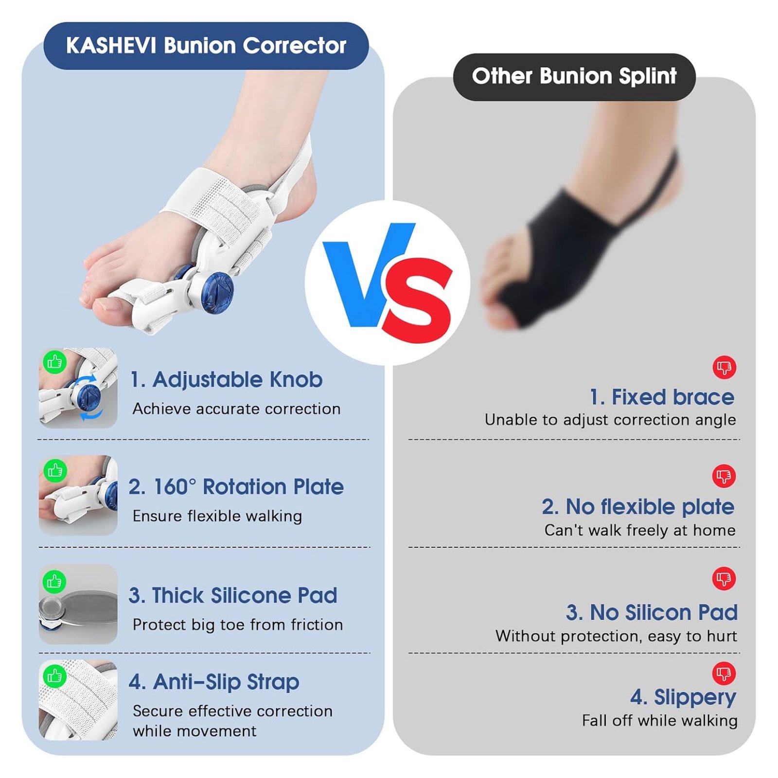 مصحح إبهام القدم القابل للتعديل للنساء والرجال - الصورة 6