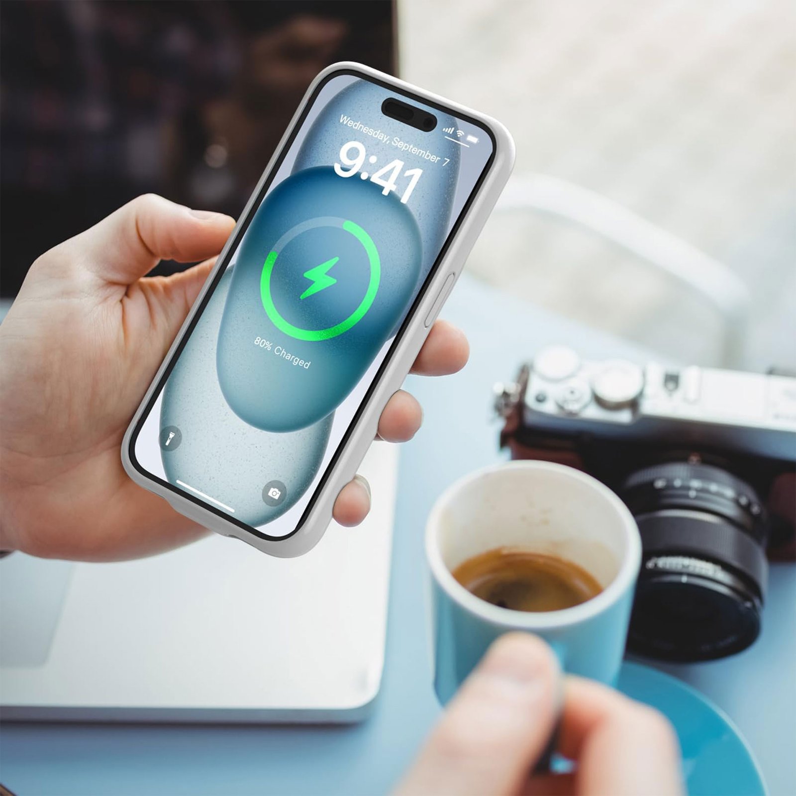 كافر جوال وباوربنك لحماية الأيفون وحل مشكلة نفاذ البطارية أيفون 13 pro max - الصورة 2