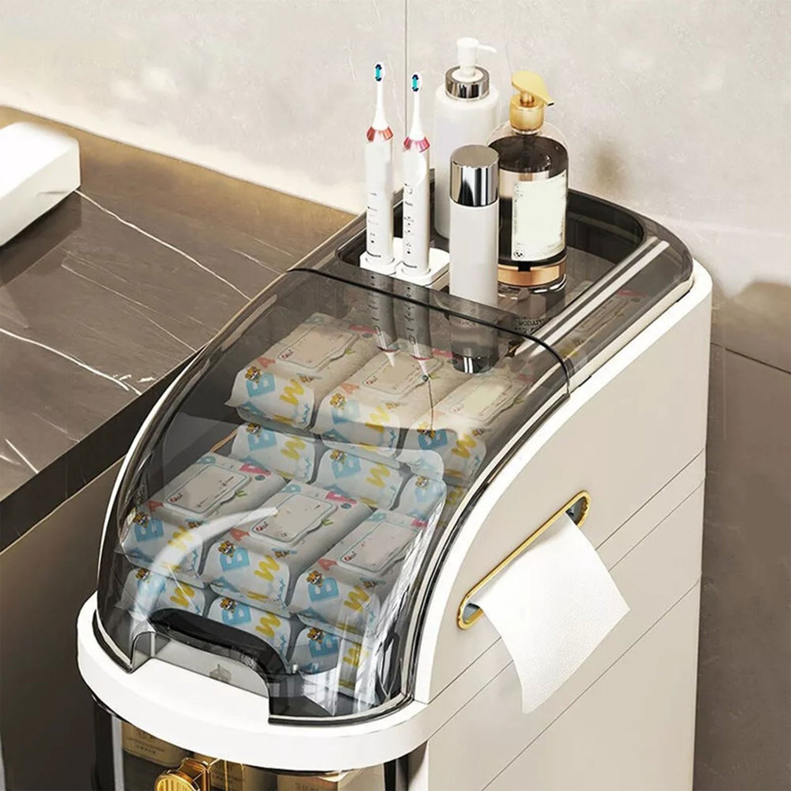 • منظم و خزانة الحمام - الصورة 3