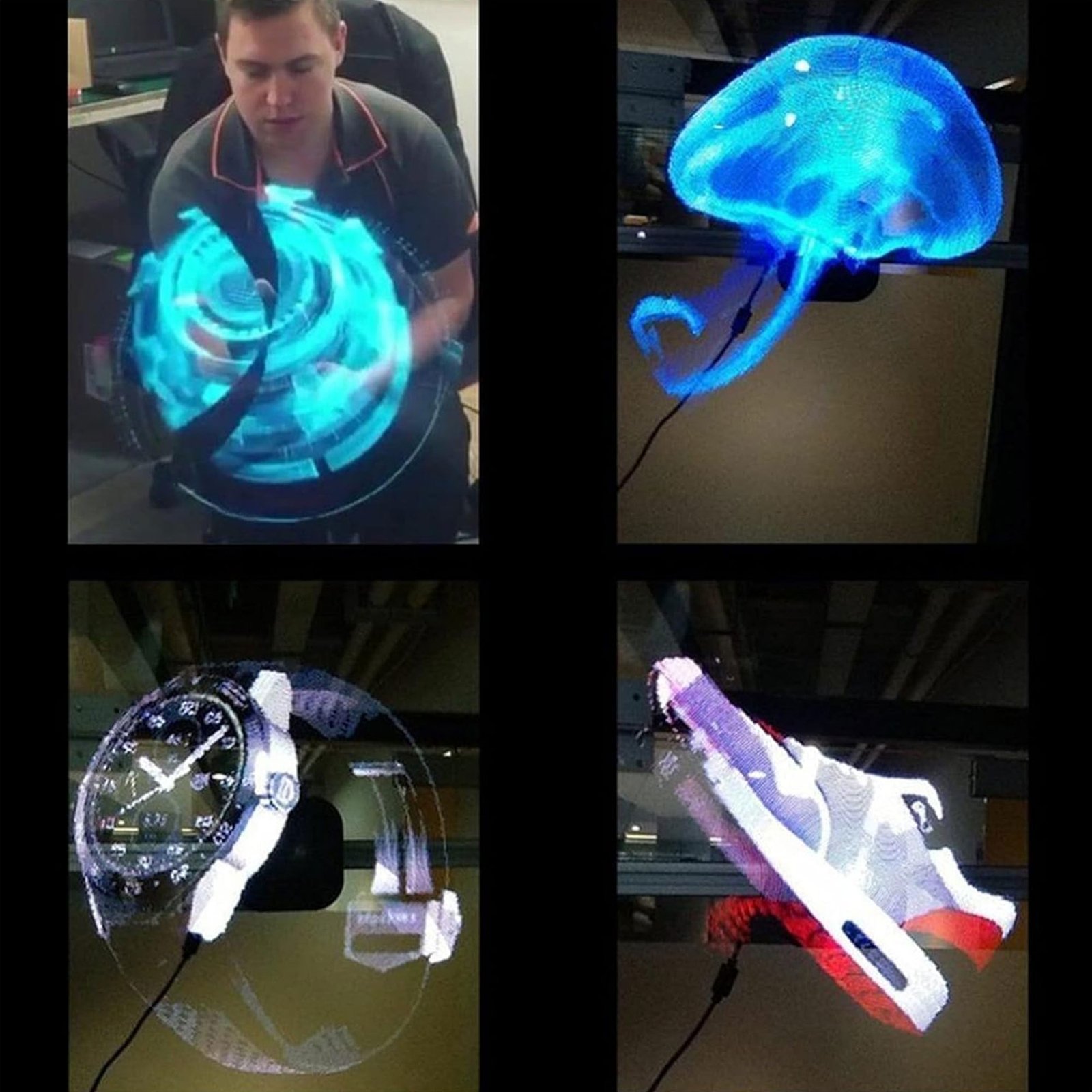 مروحة مضيئة لعرض المجسمات والصور ثلاثية الابعاد - الصورة 2