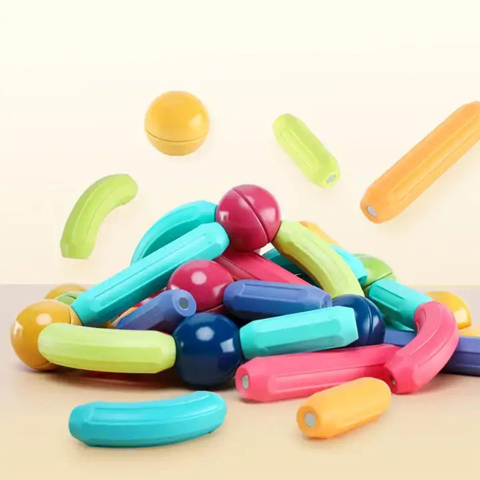 • كرات كتل اللعب مجموعة 42 قطعة للأطفال - الصورة 4