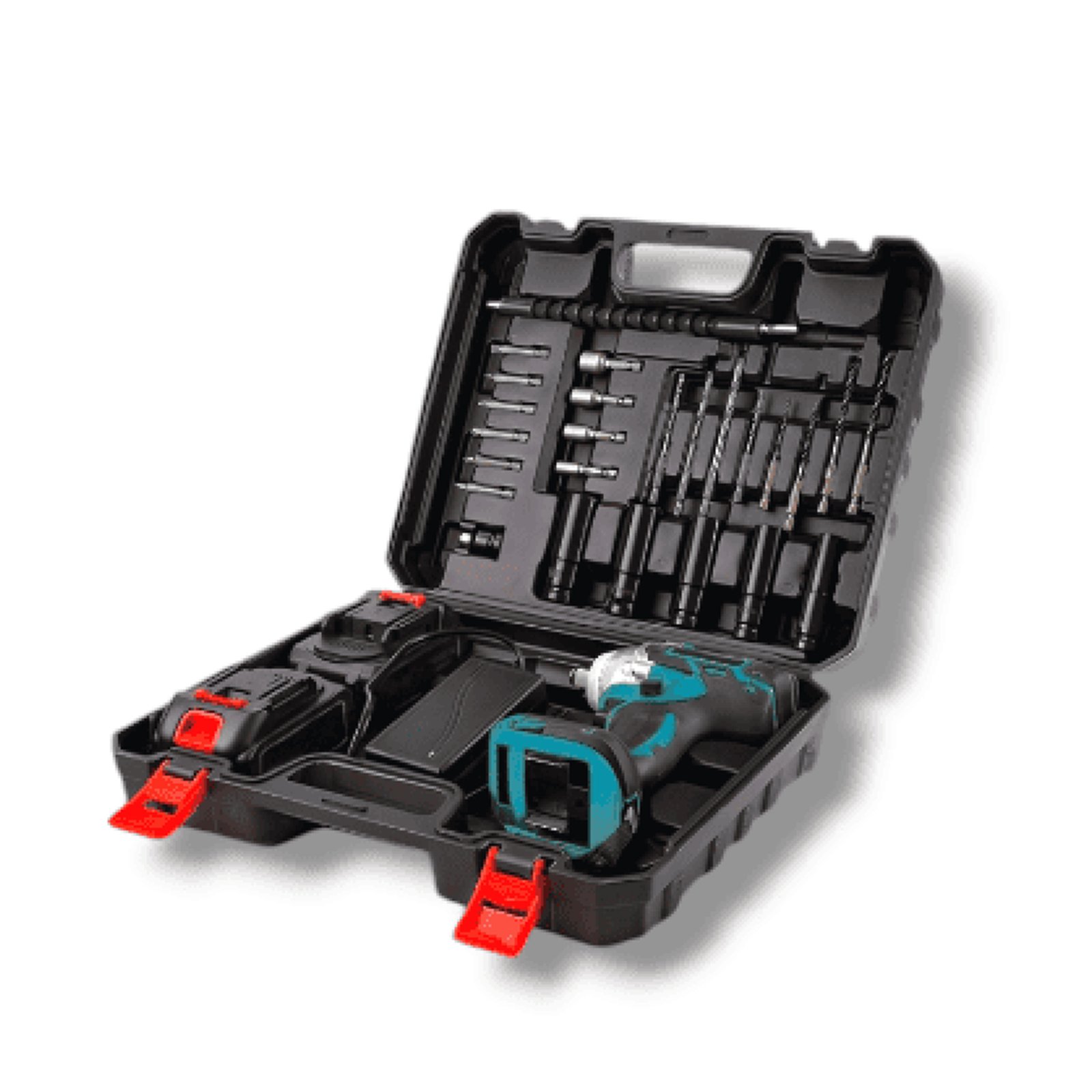 دريل كفرات مع شنطة عدة متكامله للسيارة و المنزل بضمان عامين - الصورة 2