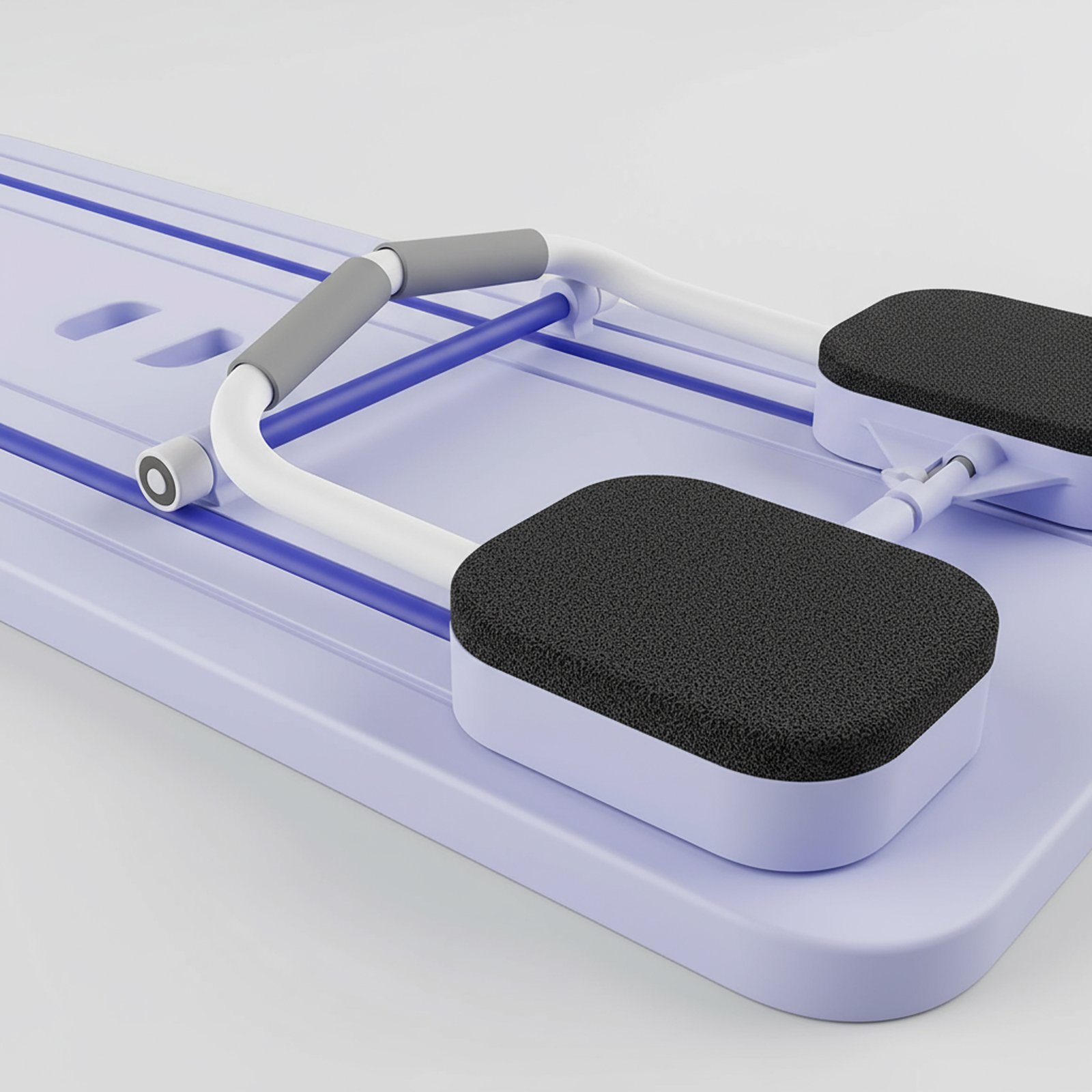 لوح بيلاتس قابل للطي مع أحزمة مقاومة لتمارين الجسم بالكامل بشاشة رقمية - الصورة 4