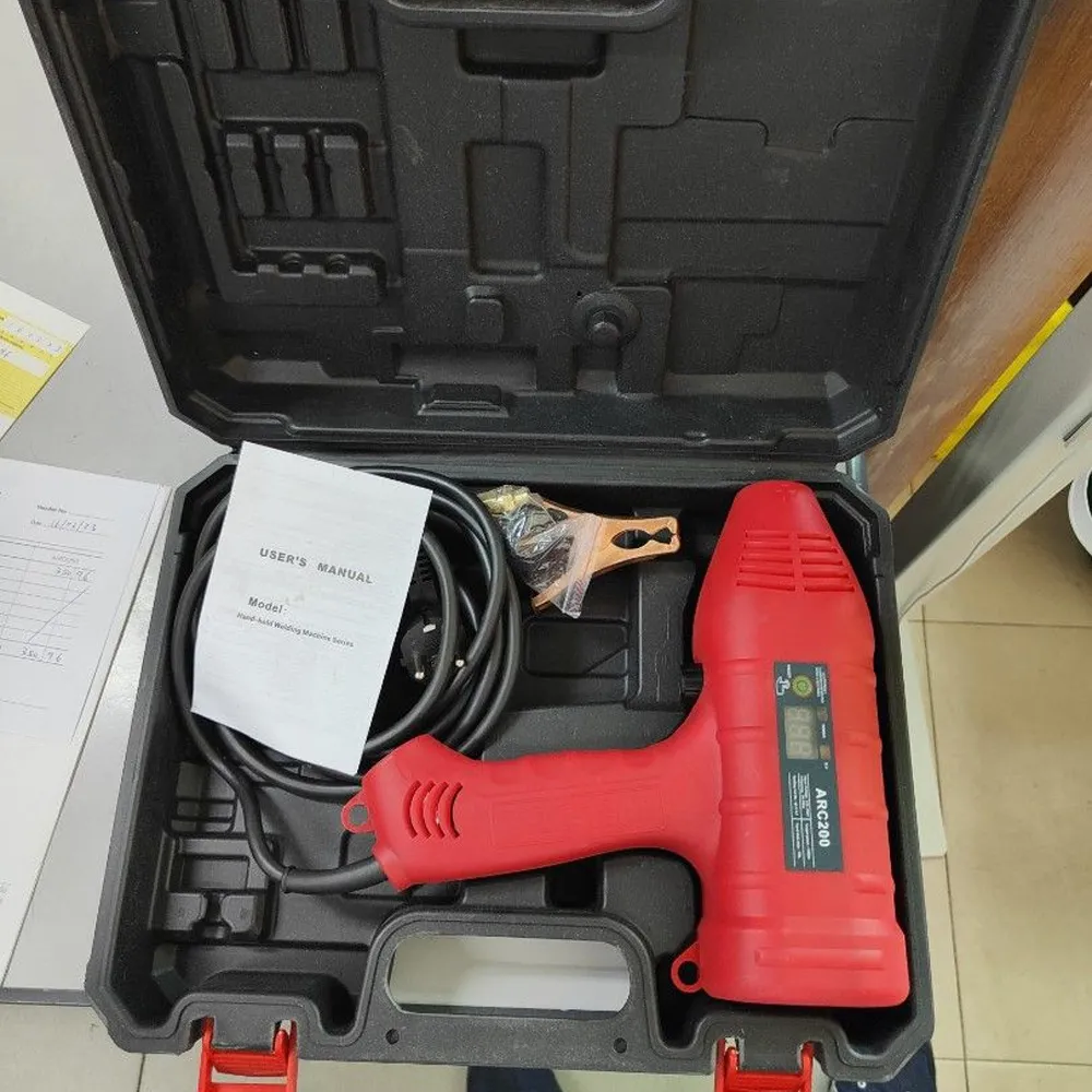 ماكينة اللحام المحمولة الألمانية 2200 واط + 2 بكرة قصدير 60 جرام هدية - الصورة 3