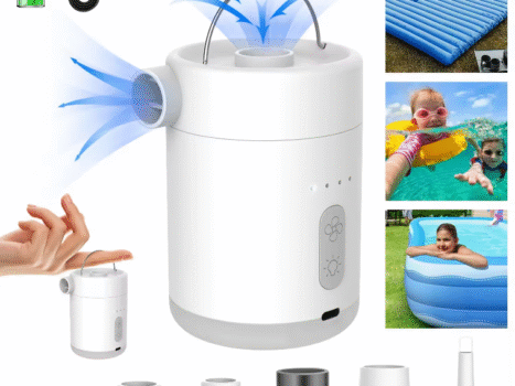 • مضخة هواء كهربائية لاسلكية 3في1