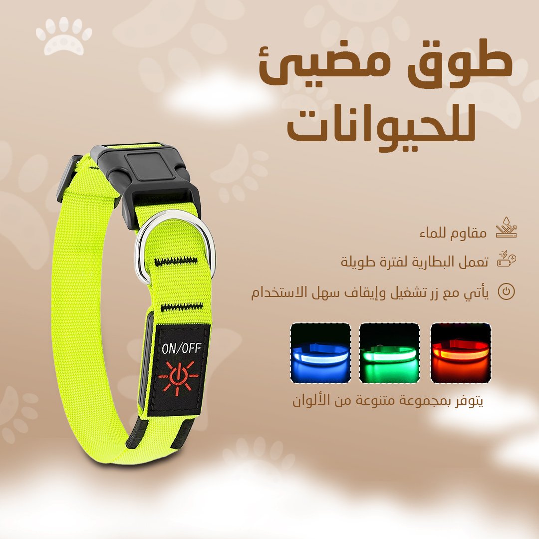 • طوق مضيئ للحيوانات - الصورة 5