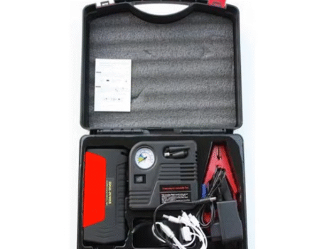 جامب ستارتر للبطارية و منفاخ للسيارة  بضمان عام tobys