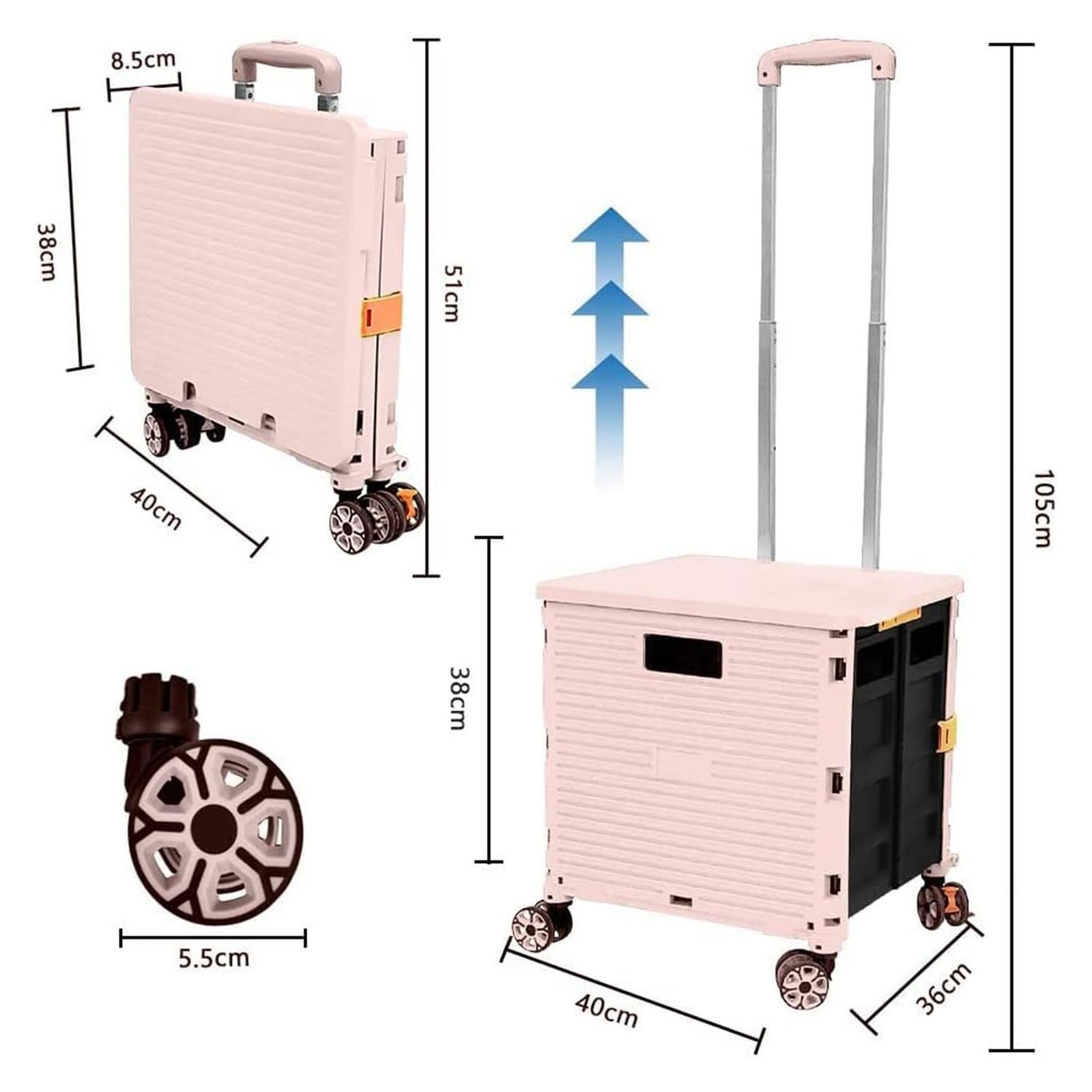 عربة متعددة الاستخدامات قابلة للطي - الصورة 2