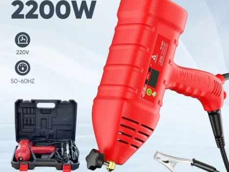 ماكينة اللحام المحمولة الألمانية 2200 واط + 2 بكرة قصدير 60 جرام هدية