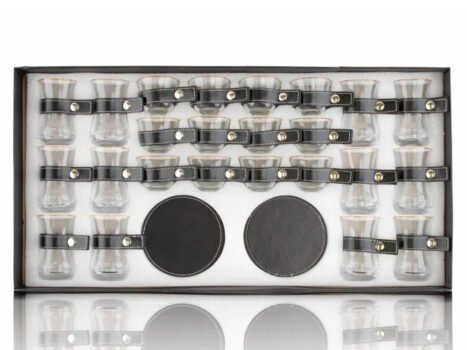 • طقم جلد للقهوة العربي