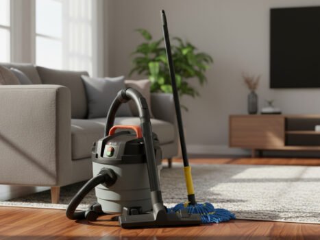 عرض مكنسة كهربائية 3 في 1 جاف ورطب ونفخ ضمان عامين 10 لتر + ممسحة دوارة