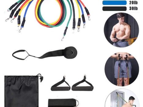 • الأربطة المرنة للتمارين الرياضية بقوة من 4.5 كجم الى 13.6 كجم