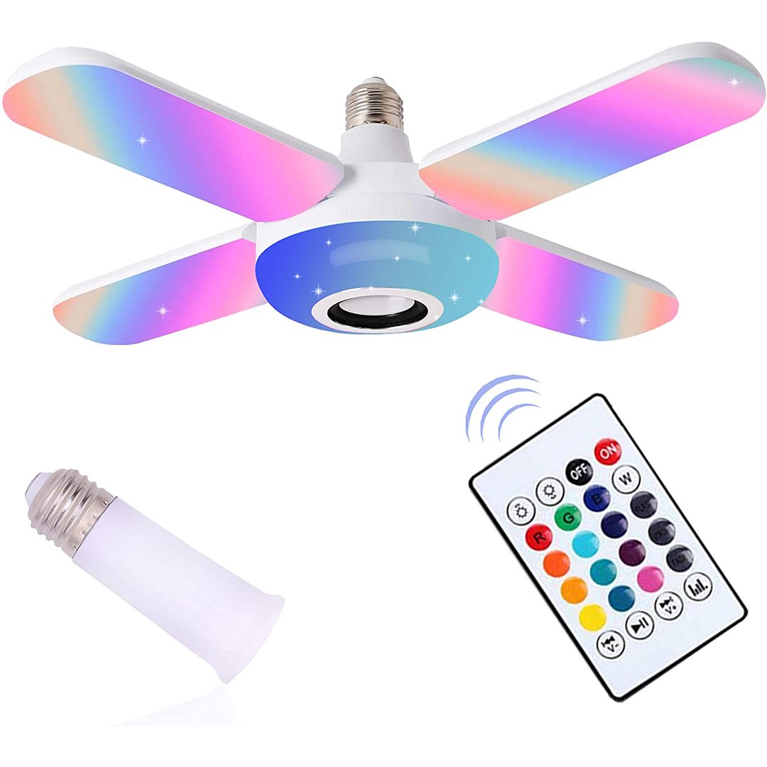 لمبة ليد على شكل مروحة بسماعة 2 في 1 - الصورة 9