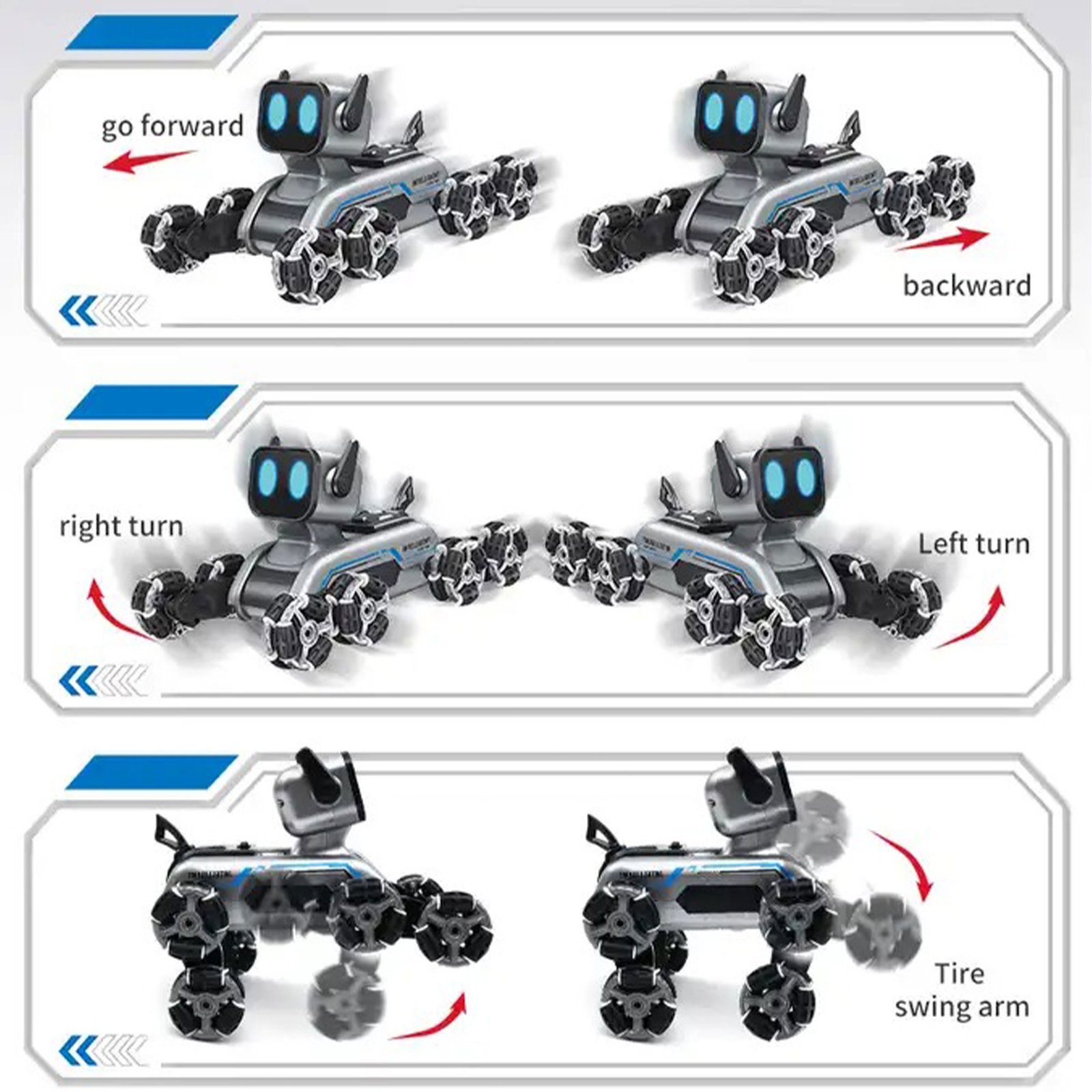 سيارة روبوت ذكية بريموت كنترول - الصورة 6