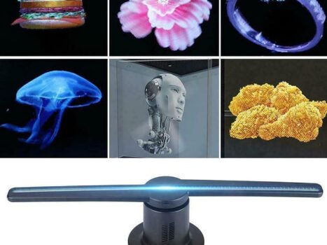 مروحة مضيئة لعرض المجسمات والصور ثلاثية الابعاد