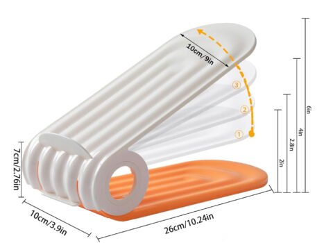 • رف تخزين الاحذية موفر للمساحة