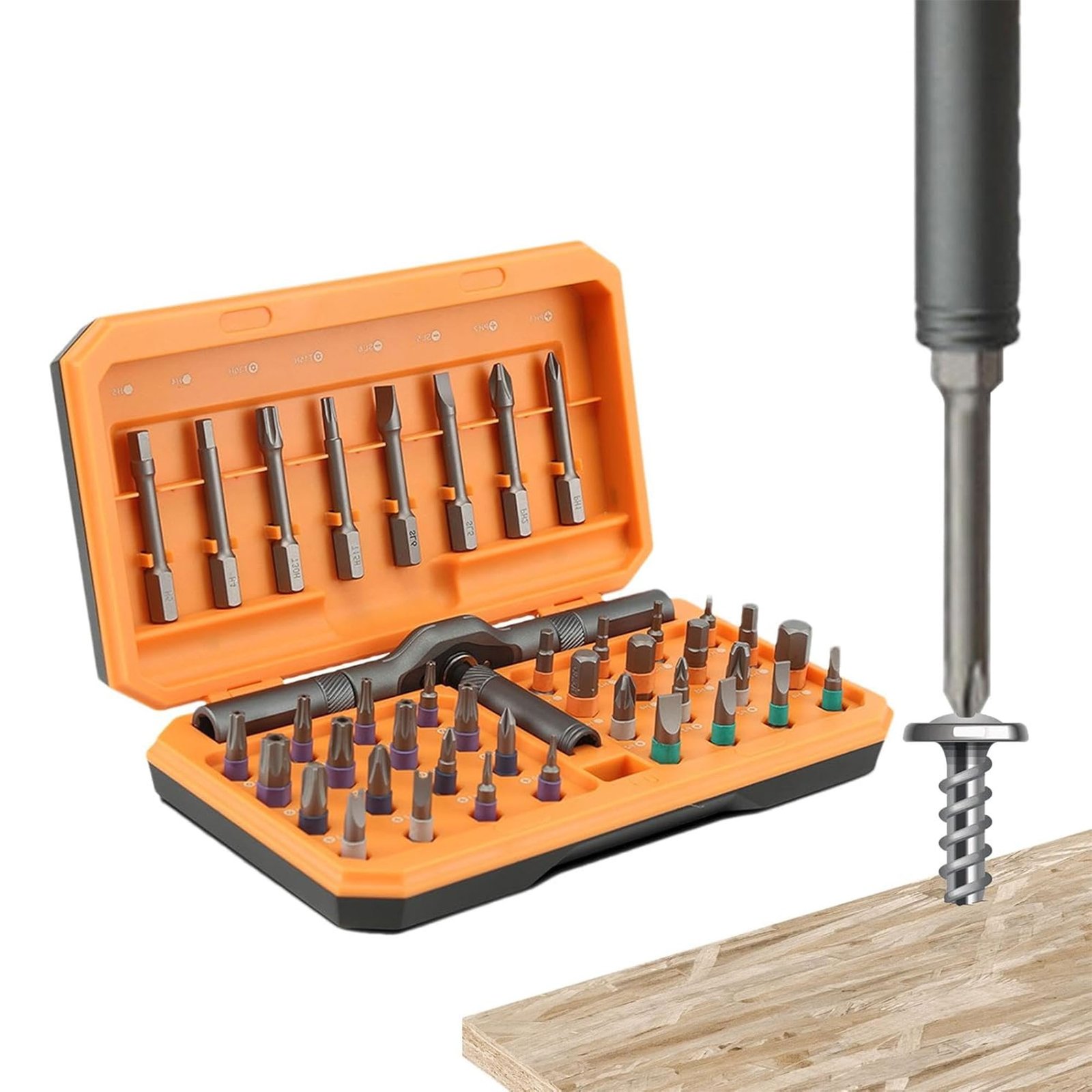 مجموعة مفكات براغي بزاوية قائمة 42 في 1 - الصورة 2