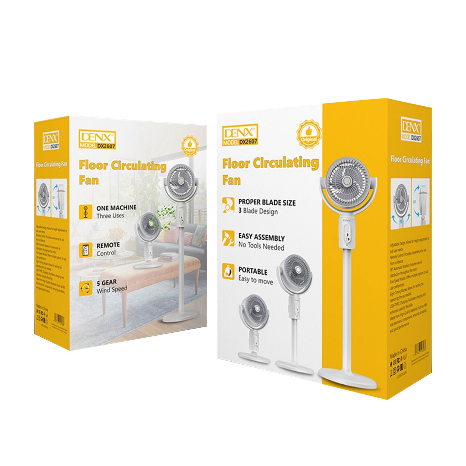 المروحة لتدوير الهواء من دينكس بضمان عامين - الصورة 5