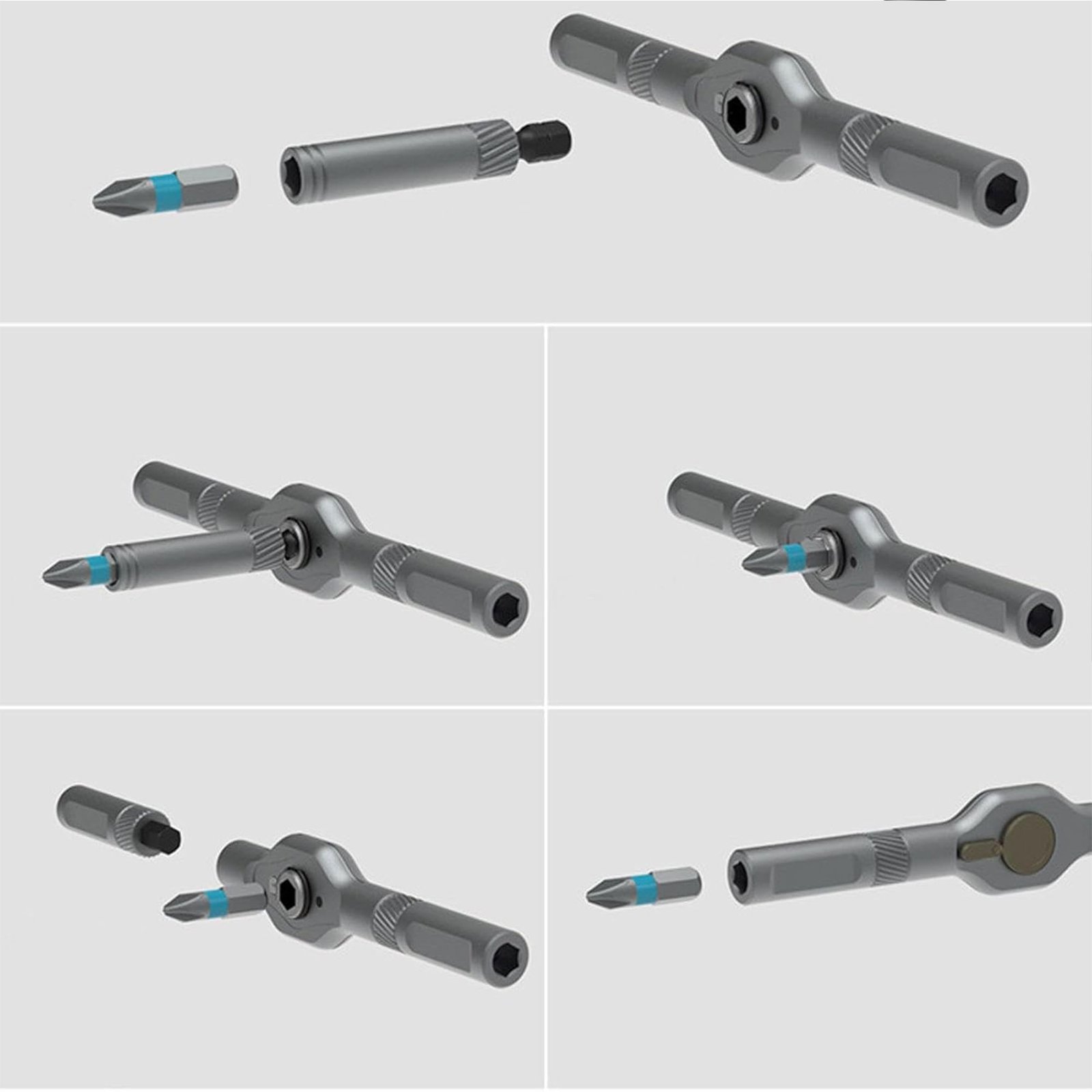 مجموعة مفكات براغي بزاوية قائمة 42 في 1 - الصورة 3