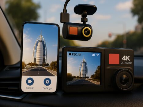 GPS داش كام مع واي فاي  و  ضمان سنة