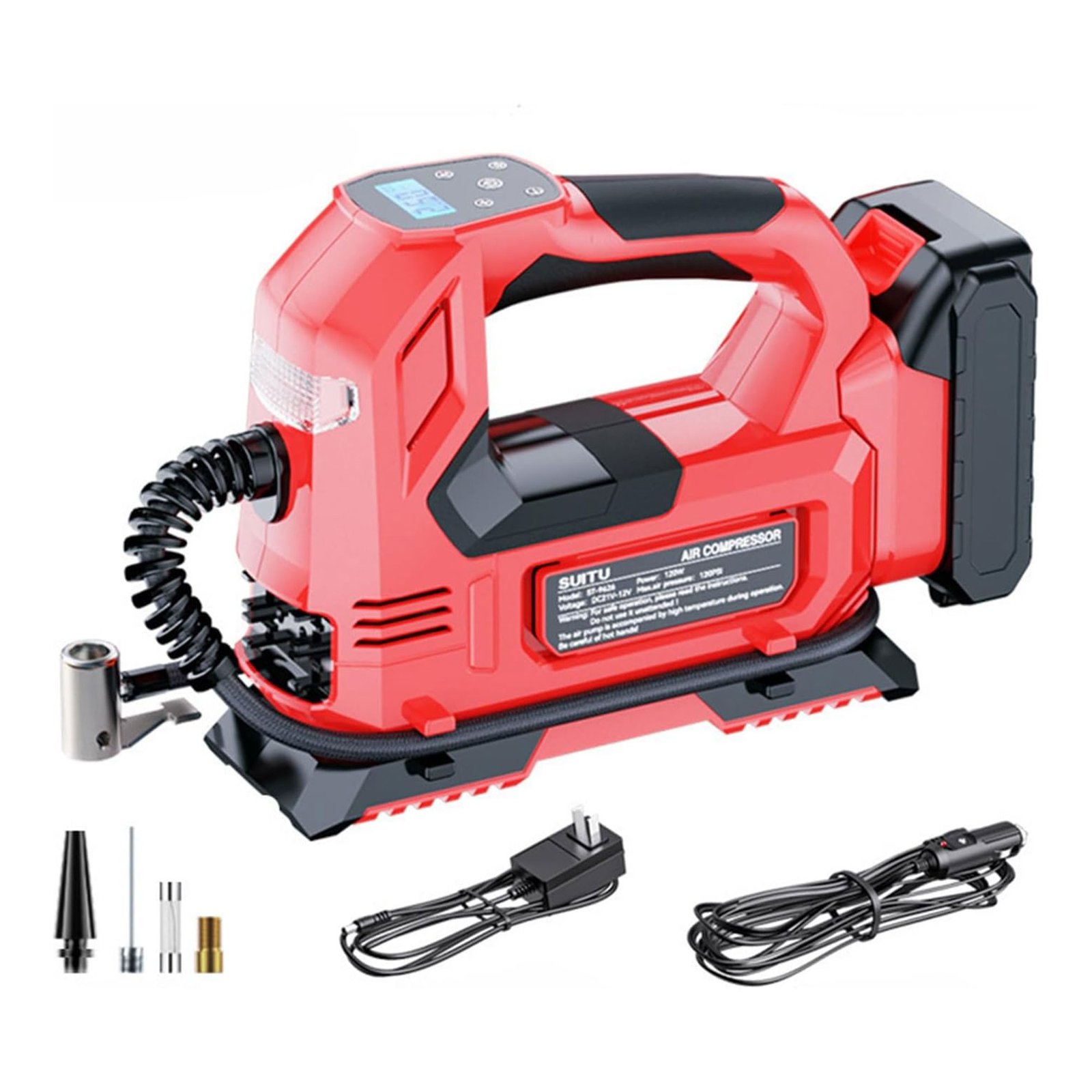 بنك طاقة لبطارية السيارة+منفاخ اطارات - الصورة 2