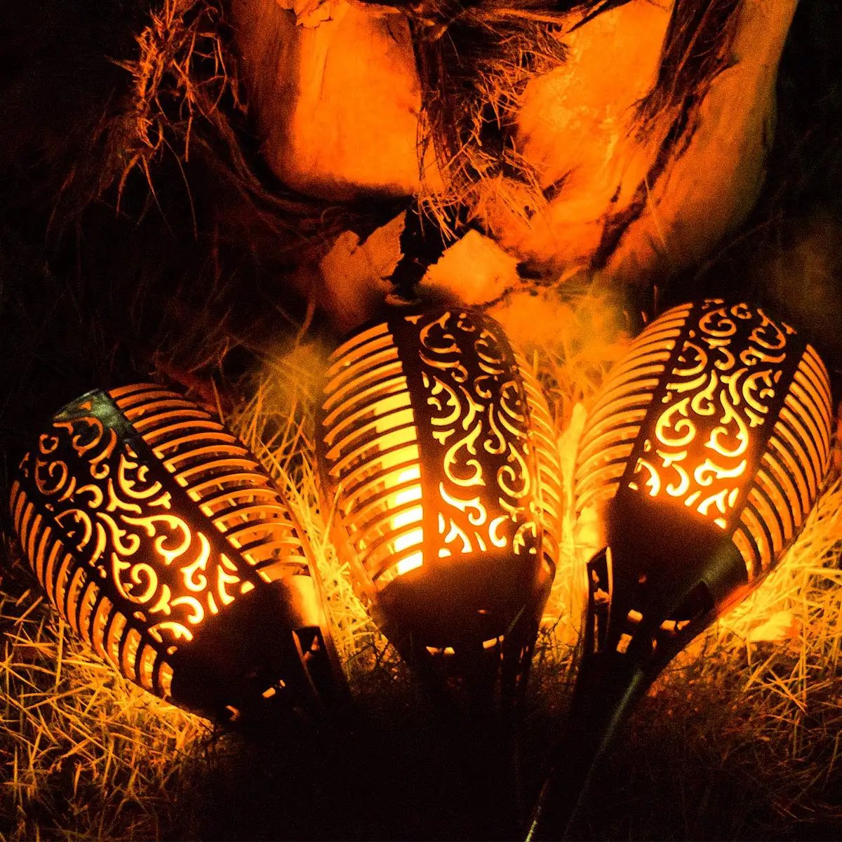 أربع حبات عمود شعلة 50 سم - الصورة 5