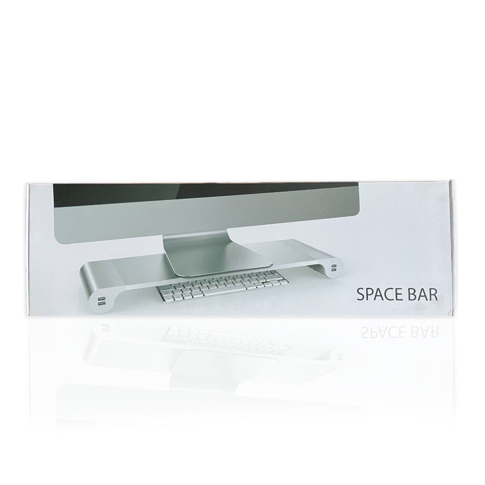 حامل لابتوب وكمبيوتر للمكتب مع 4 منافذ بيانات وشحن USB - الصورة 4