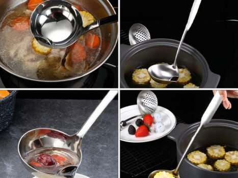 • ملعقة سحرية لتصفية الزيت