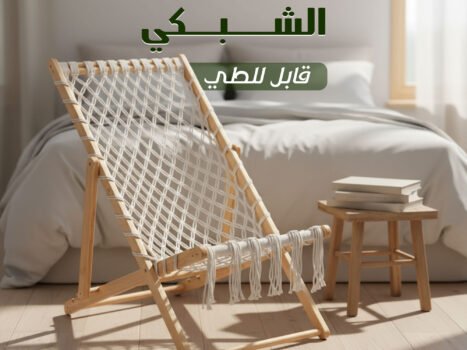 كرسى الاسترخاء الشبكى قابل للطى