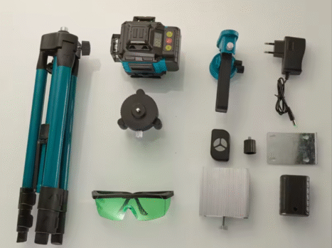 • طقم متر الليزر 360 درجة