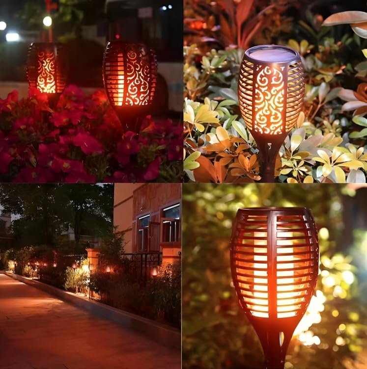 أربع حبات عمود شعلة 50 سم - الصورة 4