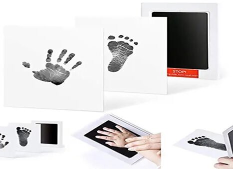 • طابعة بصمة يد وقدم الطفل الصحية هدية طفلك