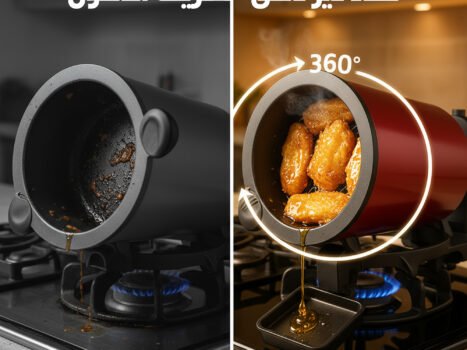 الة طهي و قدر المندى اوتوماتيكية متعددة الوظائف 6 دورات في الدقيقة