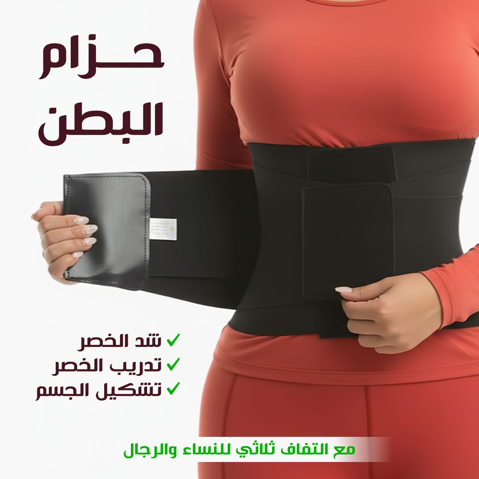 مشد الخصر الحراري للنحت الفوري