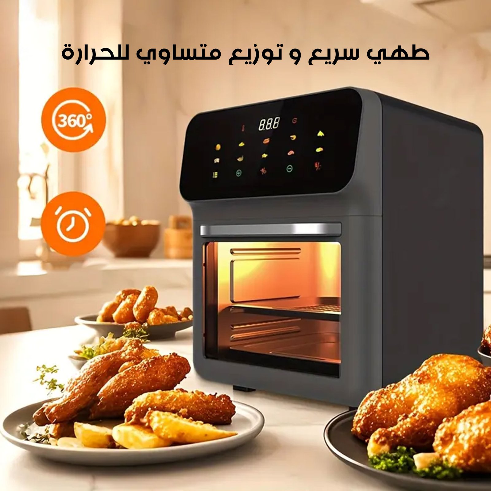 Air Fryer 12 لتر Denx - الصورة 3