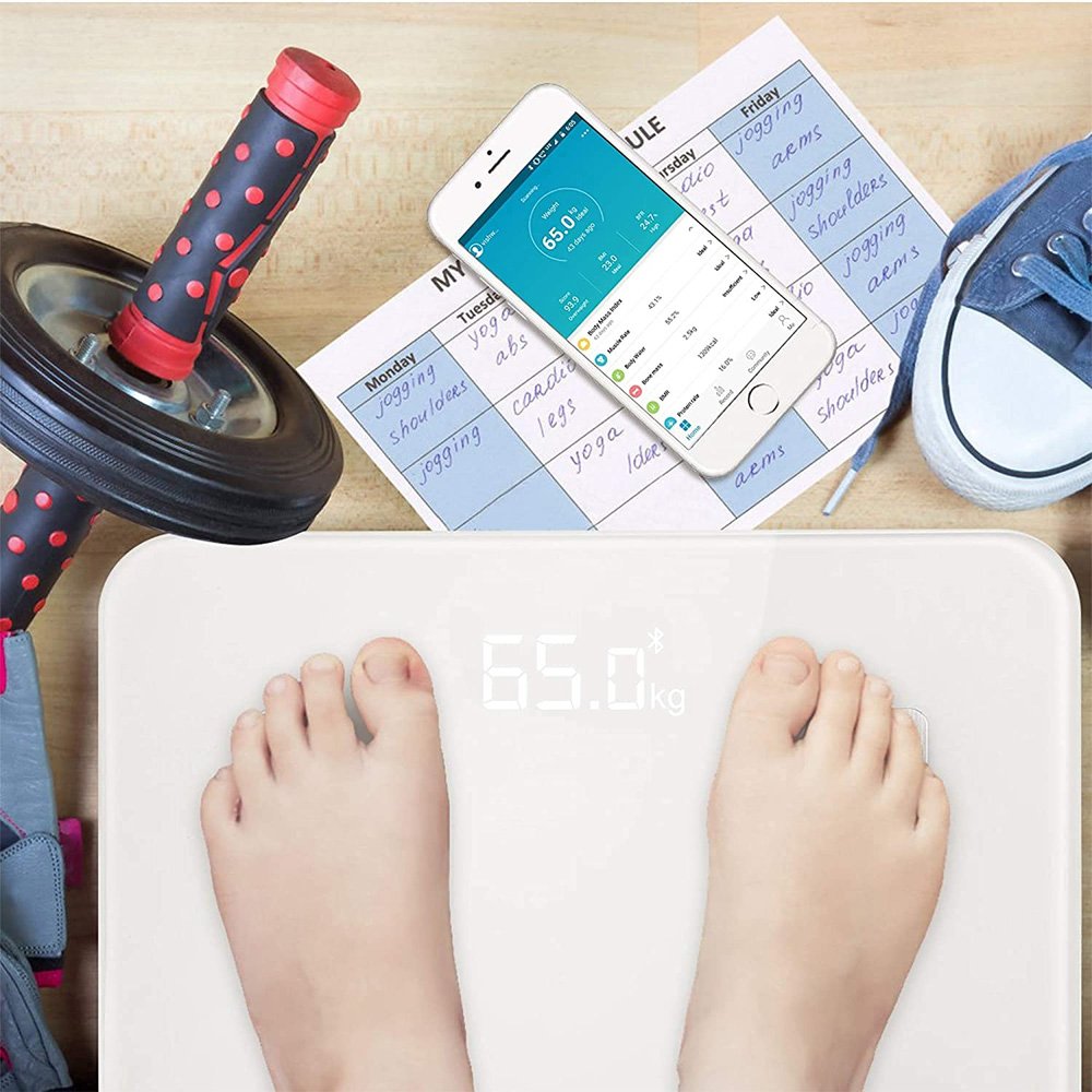 • ميزان ديجيتال للجسم بتطبيق ضمان 6 شهور - الصورة 2
